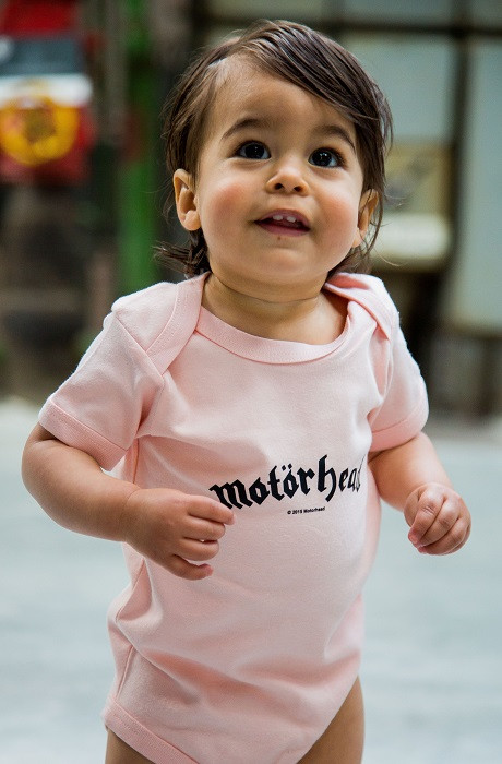 Motörhead Baby Romper Logo Pink fotoshoot